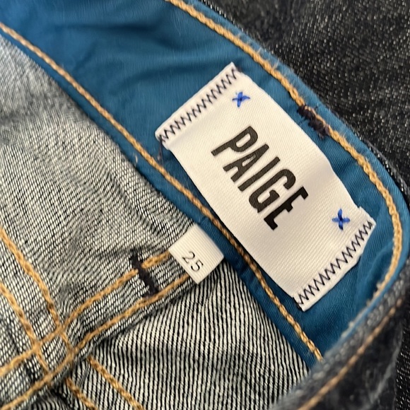 Paige Dark Wash Bermuda Shorts - Picture 5 of 6